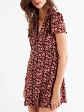 UO | Mallory Button Down fit and flare mini dress